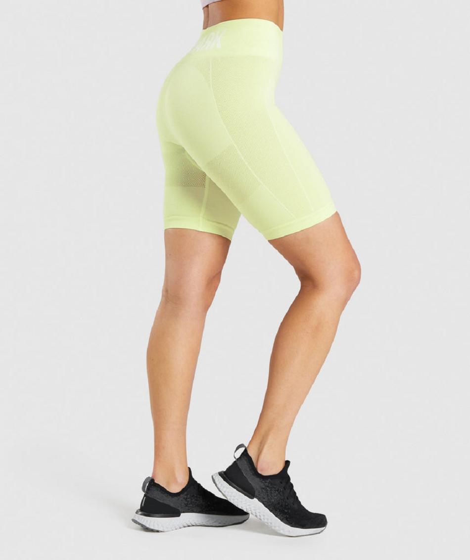 Gymshark Flex Cycling Ženske Kratke Hlače Svijetlo Zelene | HR 3799JPQ